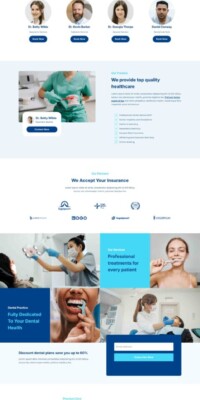 Diş hekimliği sitesinin ana sayfası